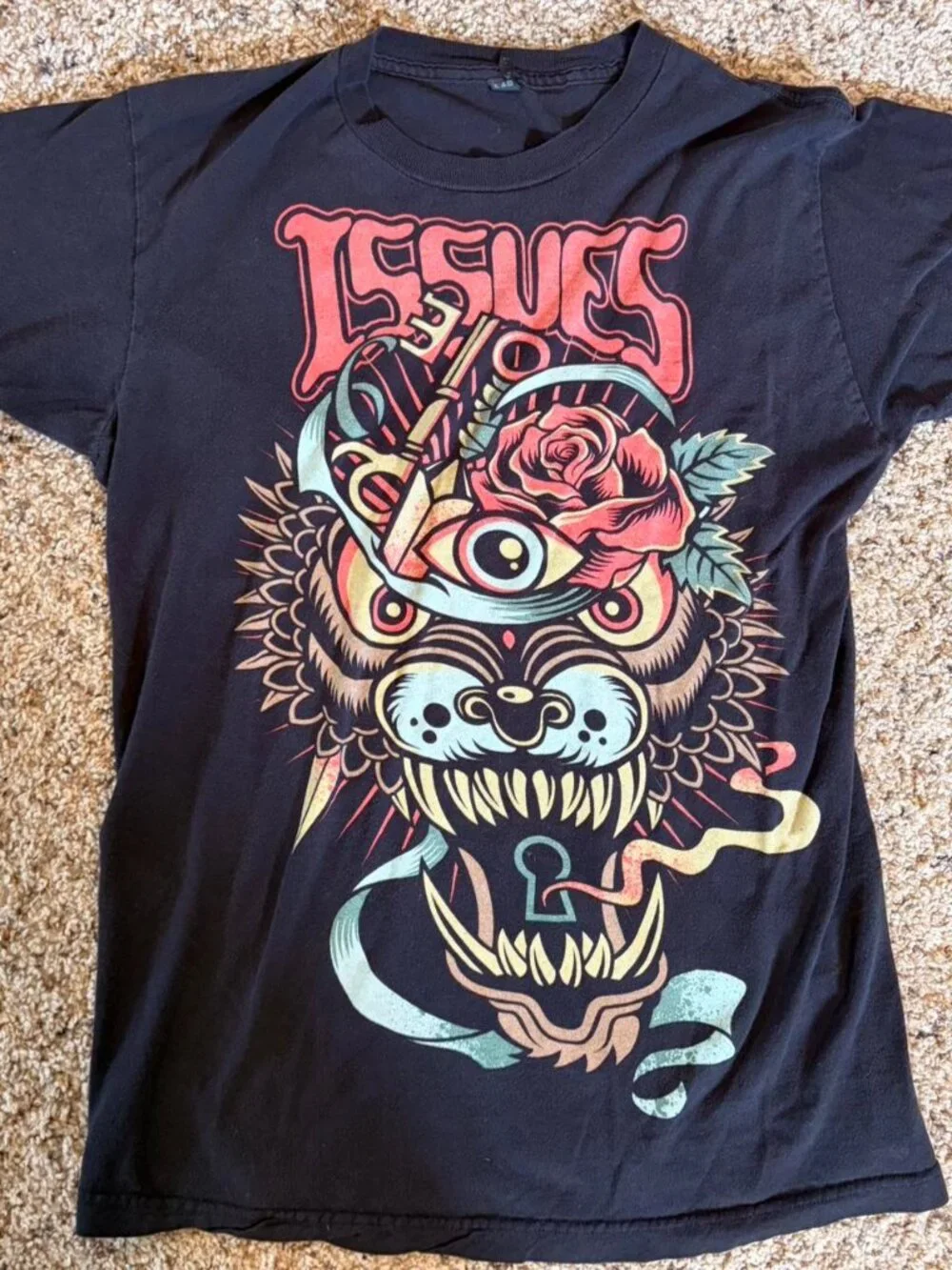 Issues Black Band Tee
